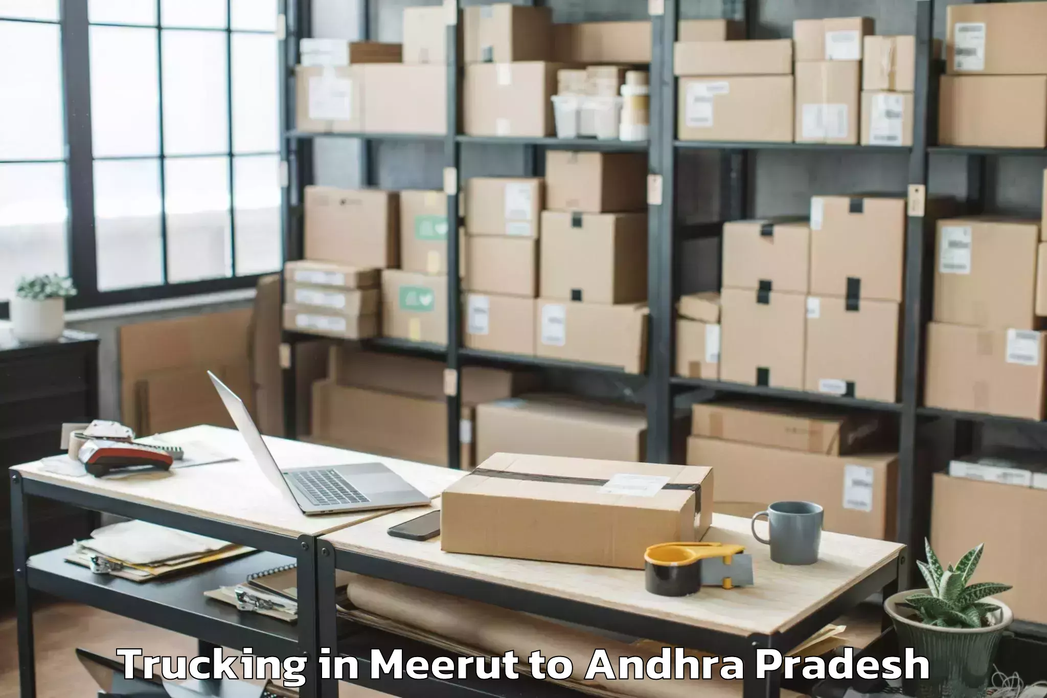 Leading Meerut to Jaggampeta Trucking Provider